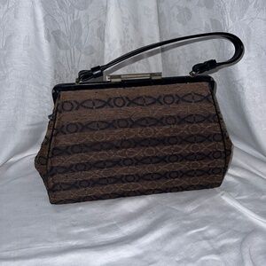 Vintage 1950s Theodore California Brown & Black Purse